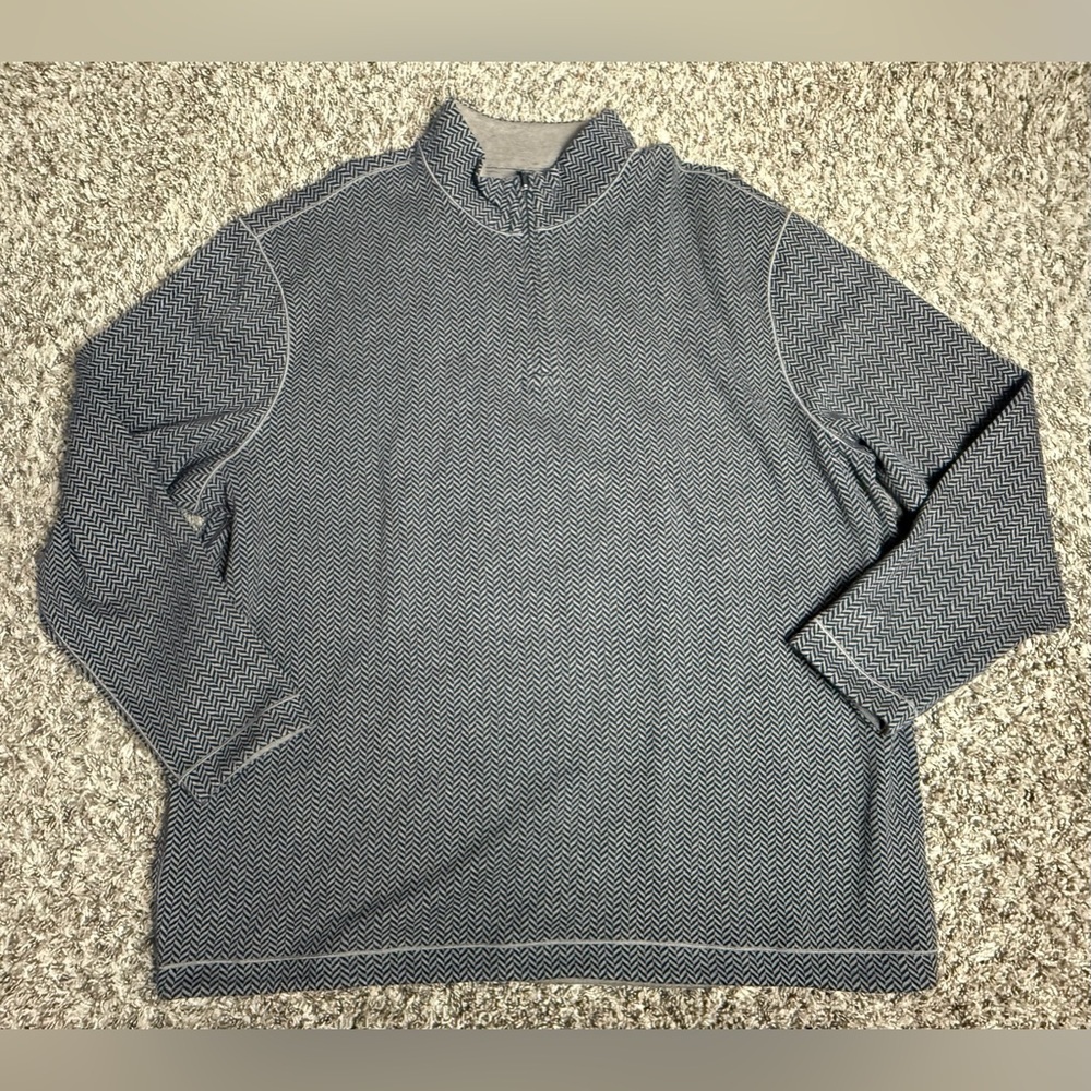 Blue Label Jacquard Reversible Quarter-Zip Pullover